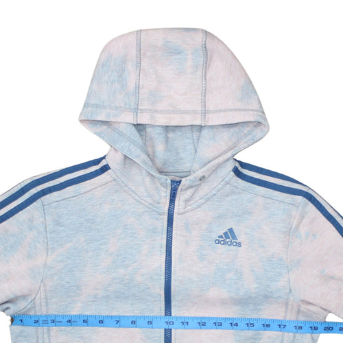 Adidas Men's Blue Full Zip Hoodie Size S Sport Essentials