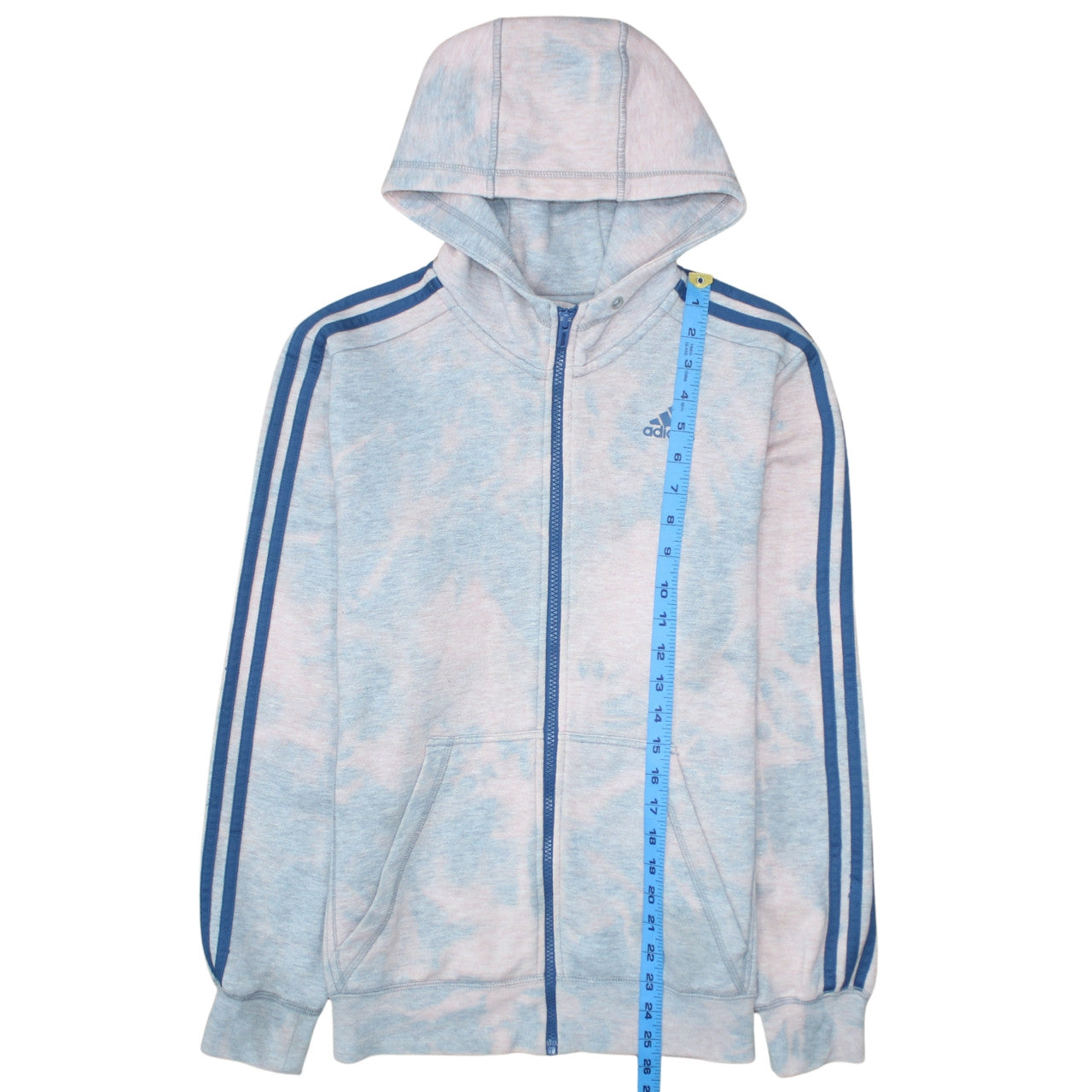 Adidas Men's Blue Full Zip Hoodie Size S Sport Essentials