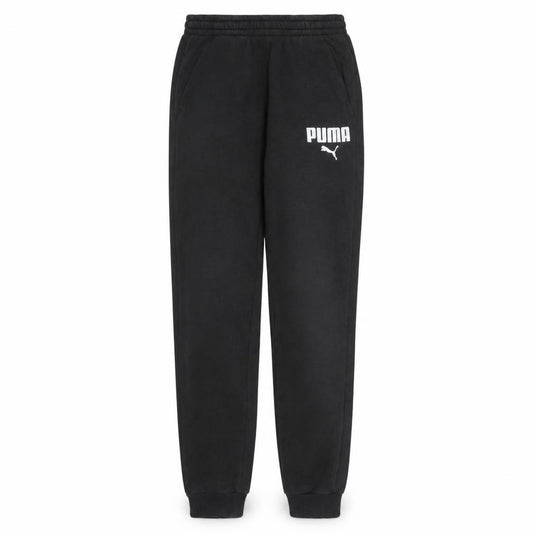 Front view of Puma Men's Black XS Jogger Sweatpants Comfortable Activewear Trousers