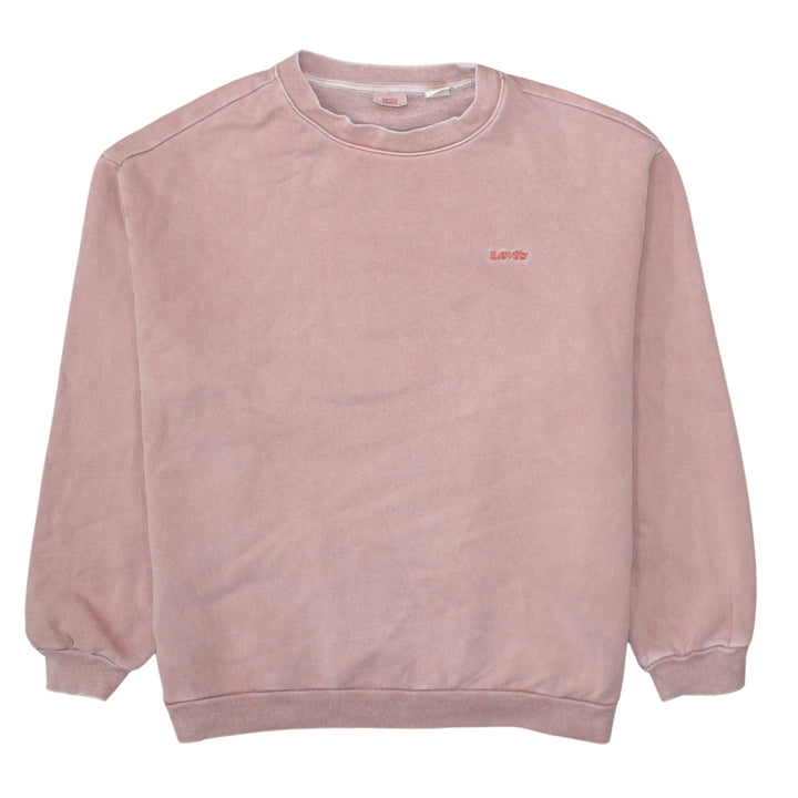 Levi's Women's Pink Crew Neck Pullover Sweatshirt Size S