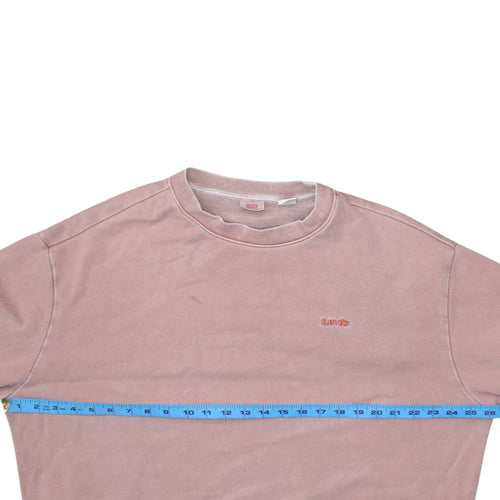 Levi's Women's Pink Crew Neck Pullover Sweatshirt Size S