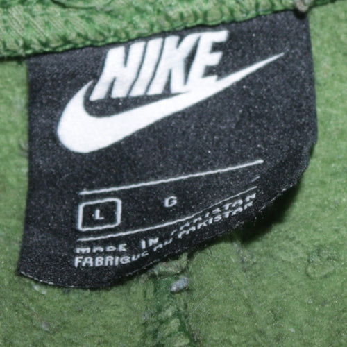 Nike Men’s Green Jogger Sweatpants L Regular Fit Cotton Fleece