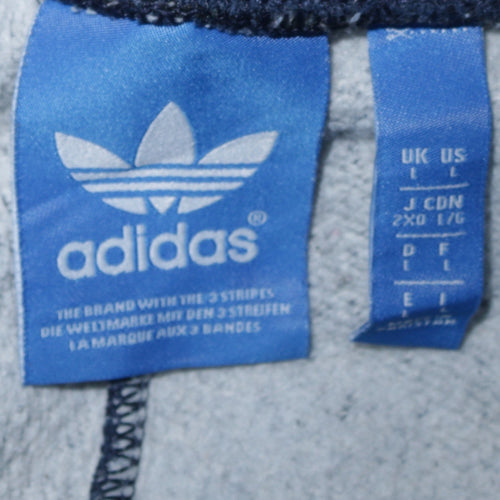 Adidas Men's Blue Jogger Sweatpants L Regular Fit Activewear Pants