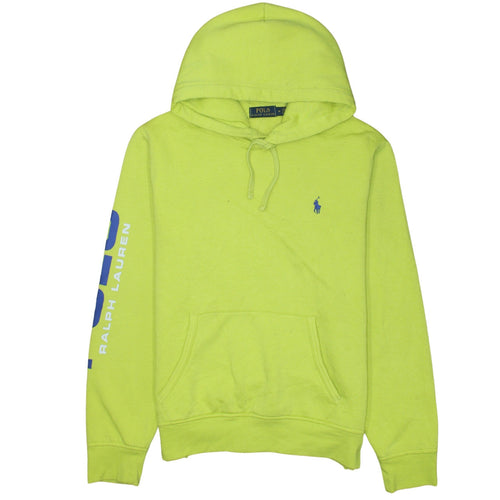 Ralph Lauren Men's Yellow Pullover Hoodie M Logo Sportswear