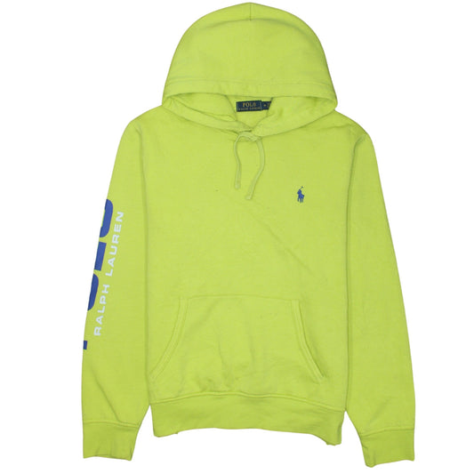 Ralph Lauren Men's Yellow Pullover Hoodie M Logo Sportswear