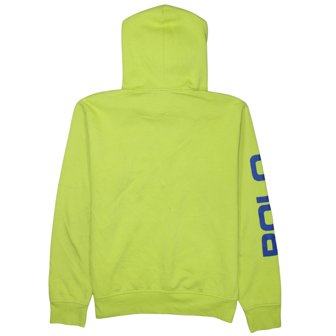 Ralph Lauren Men's Yellow Pullover Hoodie M Logo Sportswear