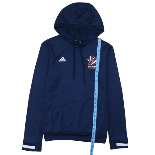 Adidas Women's Navy Great Britain Hockey Hoodie Size S Pullover Climalite