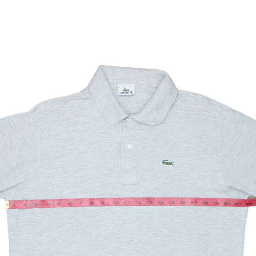 Lacoste Men's Grey Long Sleeve Cotton Polo Shirt Size XL