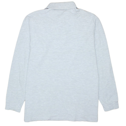Lacoste Men's Grey Long Sleeve Cotton Polo Shirt Size XL
