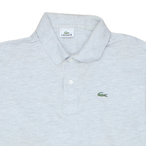 Lacoste Men's Grey Long Sleeve Cotton Polo Shirt Size XL