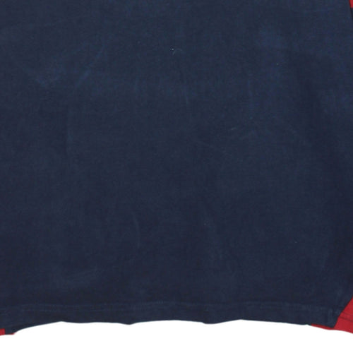 Horseware Women Navy & Red Henley Sweatshirt UK16 XL Cotton Blend