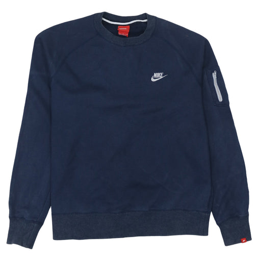 Nike Men's Blue Crew Neck Pullover Sweatshirt Size L