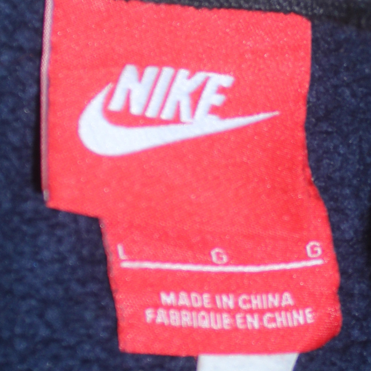 Nike Men's Blue Crew Neck Pullover Sweatshirt Size L