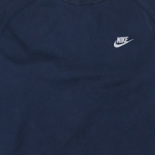 Nike Men's Blue Crew Neck Pullover Sweatshirt Size L