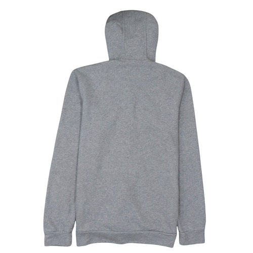 Adidas Men's Grey Full Zip Hoodie L Sports Logo Sweatshirt
