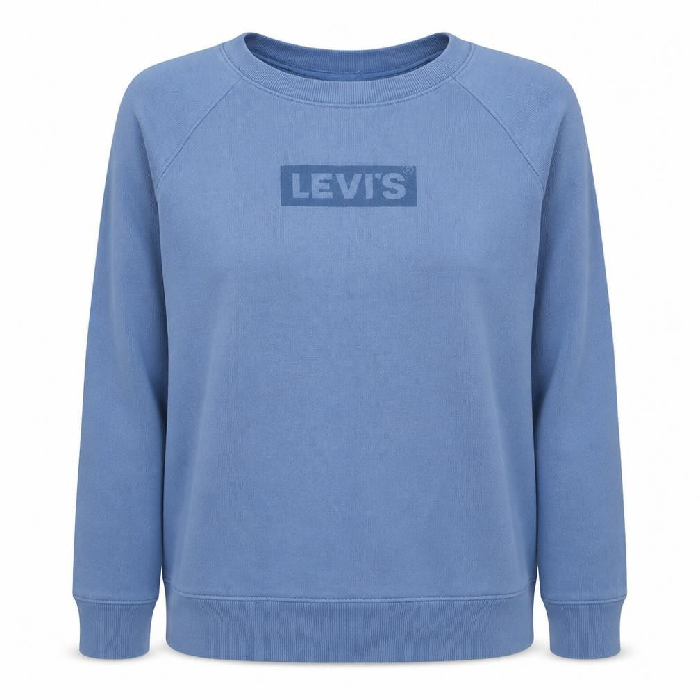 Levi's Women's Blue Small Crew Neck Pullover Sweatshirt