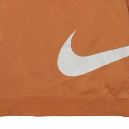 Nike Boys Orange Crew Neck Sweatshirt 147-158cm Graphic Print Fleece