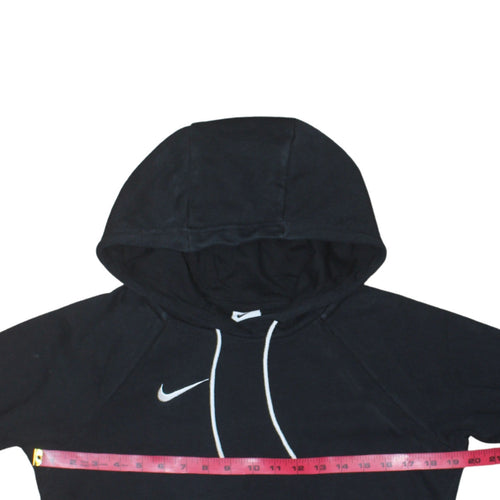 Nike Men's Black XS Pullover Hoodie with Logo Drawstring Style