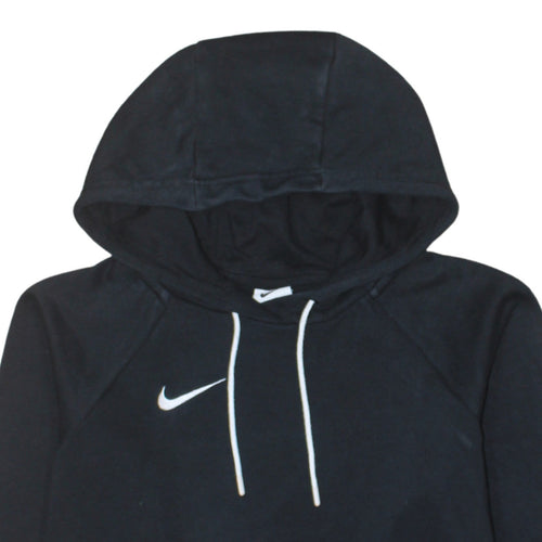 Nike Men's Black XS Pullover Hoodie with Logo Drawstring Style