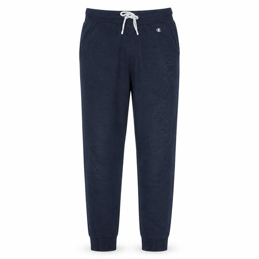 Front view of Champion Men's Blue Jogger Sweatpants Small Fleece Activewear