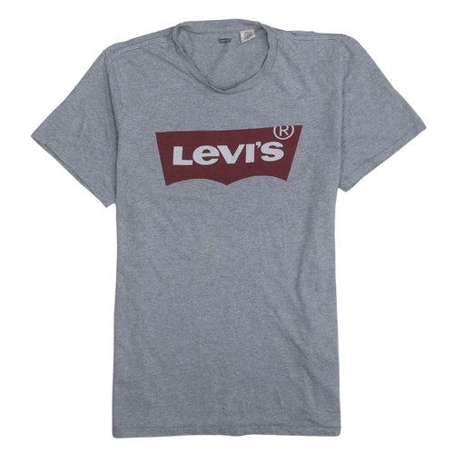 Levi's Men's Grey Short Sleeve Crew Neck Logo T-Shirt XL