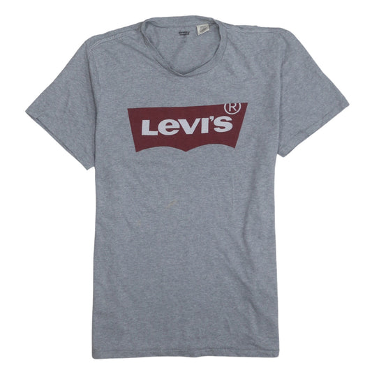 Levi's Men's Grey Short Sleeve Crew Neck Logo T-Shirt XL