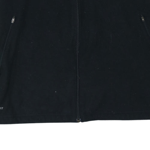 Nike Men's Black Fit Therma Full Zip Fleece Jacket Size M