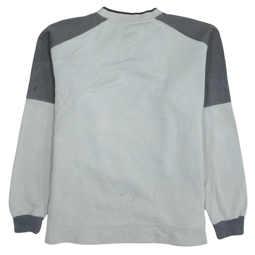 Fila Men’s Grey V-Neck Pullover Sweatshirt XL Classic Sports