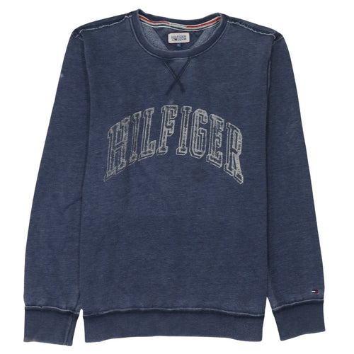 Tommy Hilfiger Men Blue XL Pullover Crew Neck Sweatshirt
