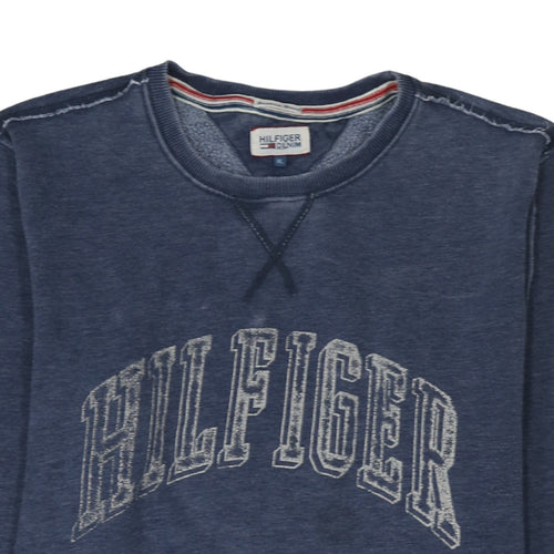 Tommy Hilfiger Men Blue XL Pullover Crew Neck Sweatshirt