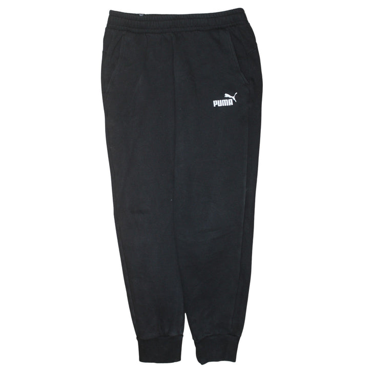 Puma Men's Black Jogger Sweatpants M Regular Fit Elastic Waist