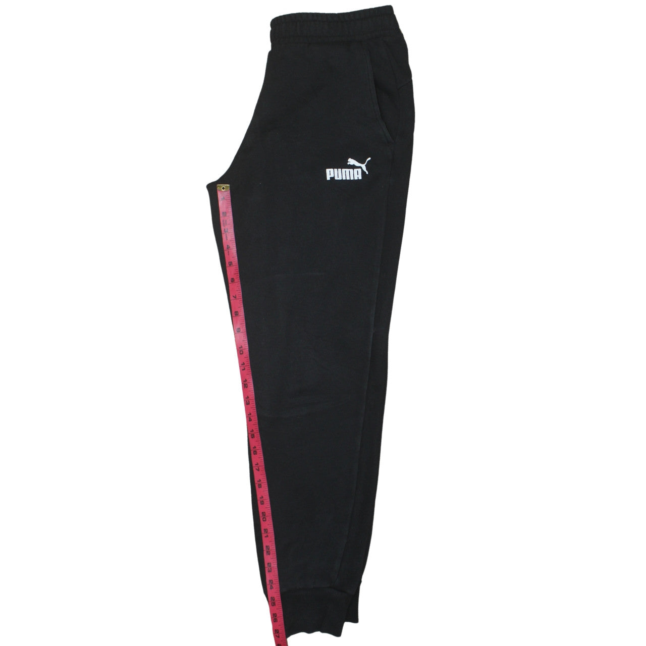 Puma Men's Black Jogger Sweatpants M Regular Fit Elastic Waist