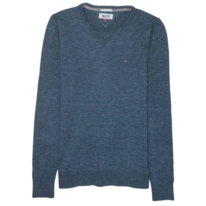 Hilfiger Denim Men's Blue Knit Crew Neck Pullover Sweatshirt M
