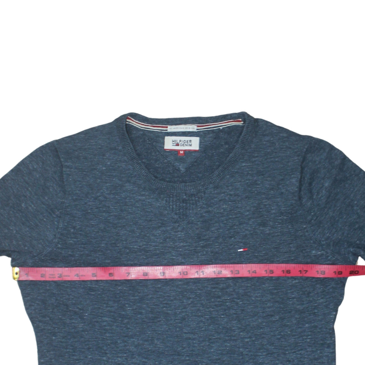 Hilfiger Denim Men's Blue Knit Crew Neck Pullover Sweatshirt M