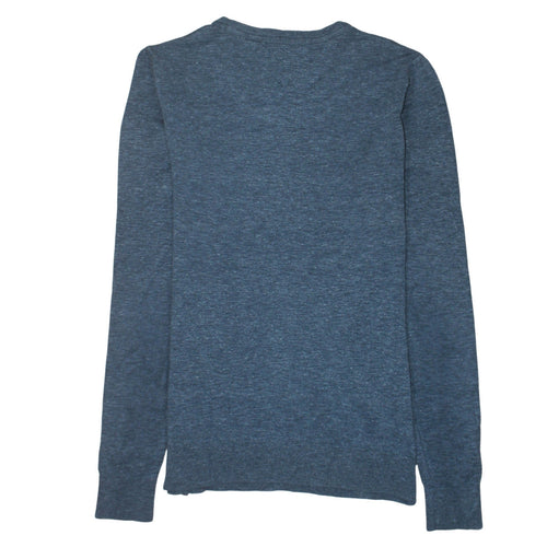 Hilfiger Denim Men's Blue Knit Crew Neck Pullover Sweatshirt M