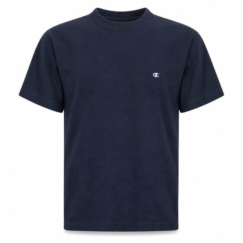Champion Men's Navy Blue Crew Neck Cotton T-Shirt Size M