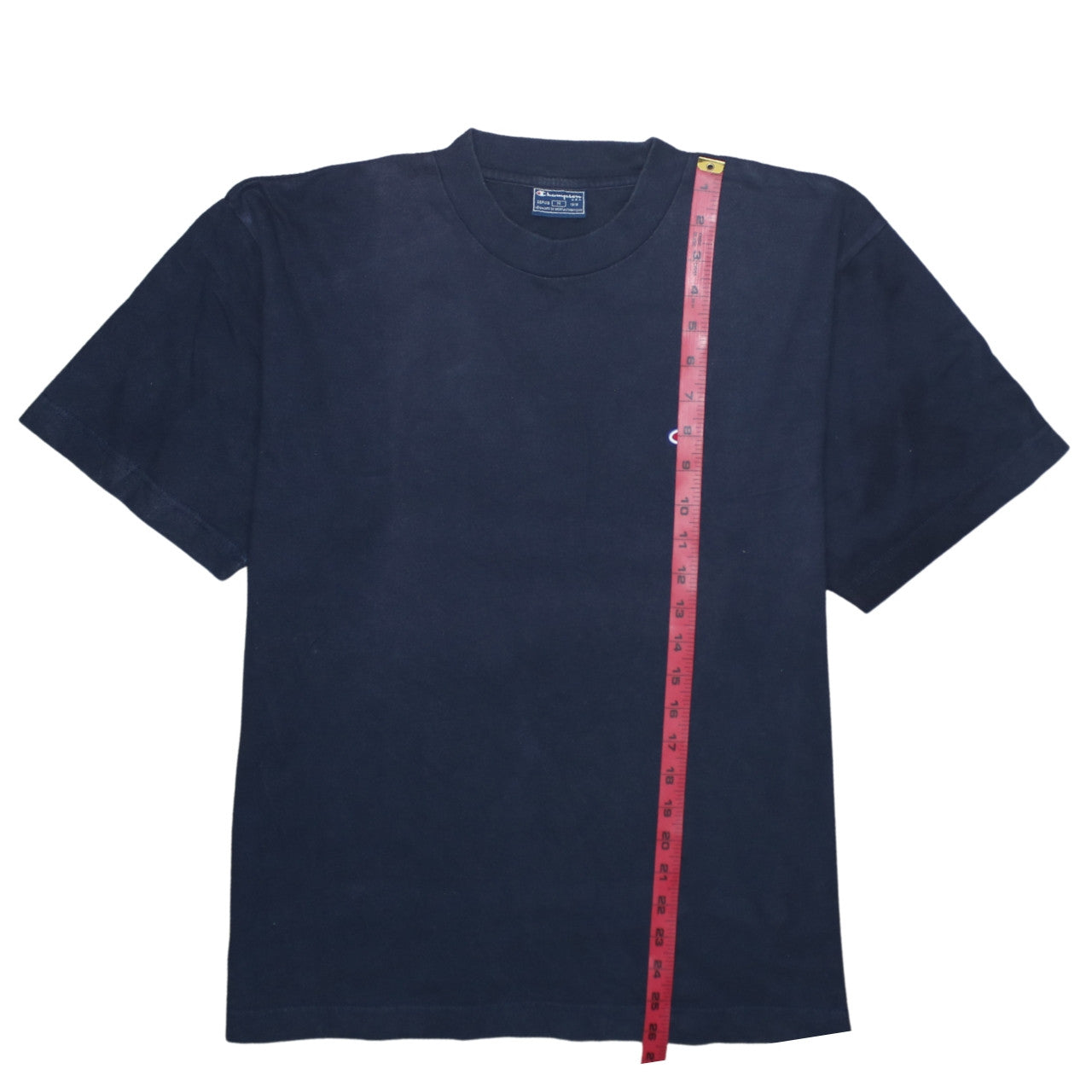 Champion Men's Navy Blue Crew Neck Cotton T-Shirt Size M