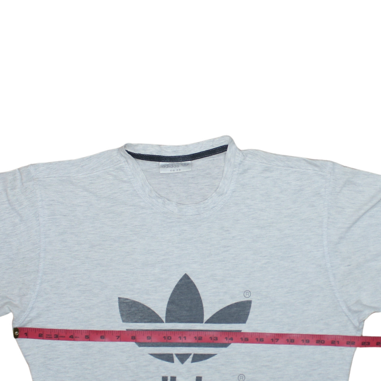 Adidas Men's Grey Trefoil Logo Regular Fit Short Sleeve T-Shirt L