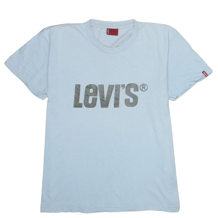 Levi's Men's Blue Graphic Logo T-Shirt Medium Cotton Casual