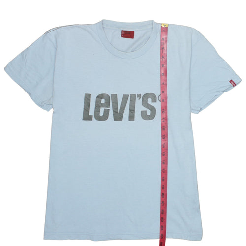 Levi's Men's Blue Graphic Logo T-Shirt Medium Cotton Casual