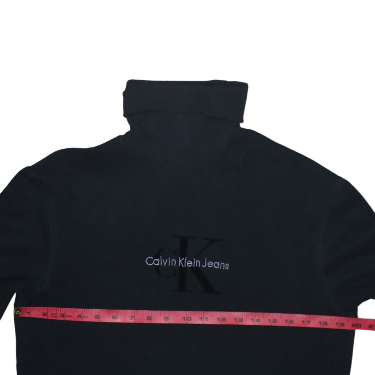 Calvin Klein Jeans Women's Black Cotton Tunic Sweatshirt Dress Size S