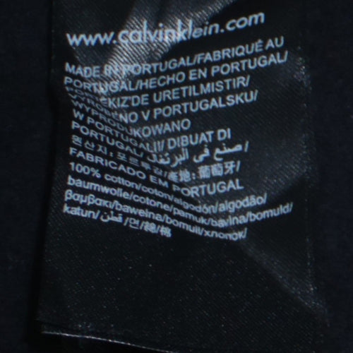 Calvin Klein Jeans Women's Black Cotton Tunic Sweatshirt Dress Size S