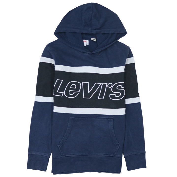 Levi's Men's Blue Pullover Hoodie S Logo Graphic Sweatshirt