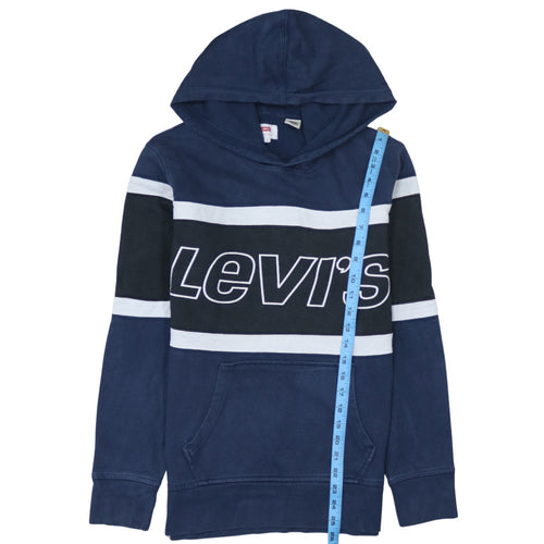 Levi's Men's Blue Pullover Hoodie S Logo Graphic Sweatshirt