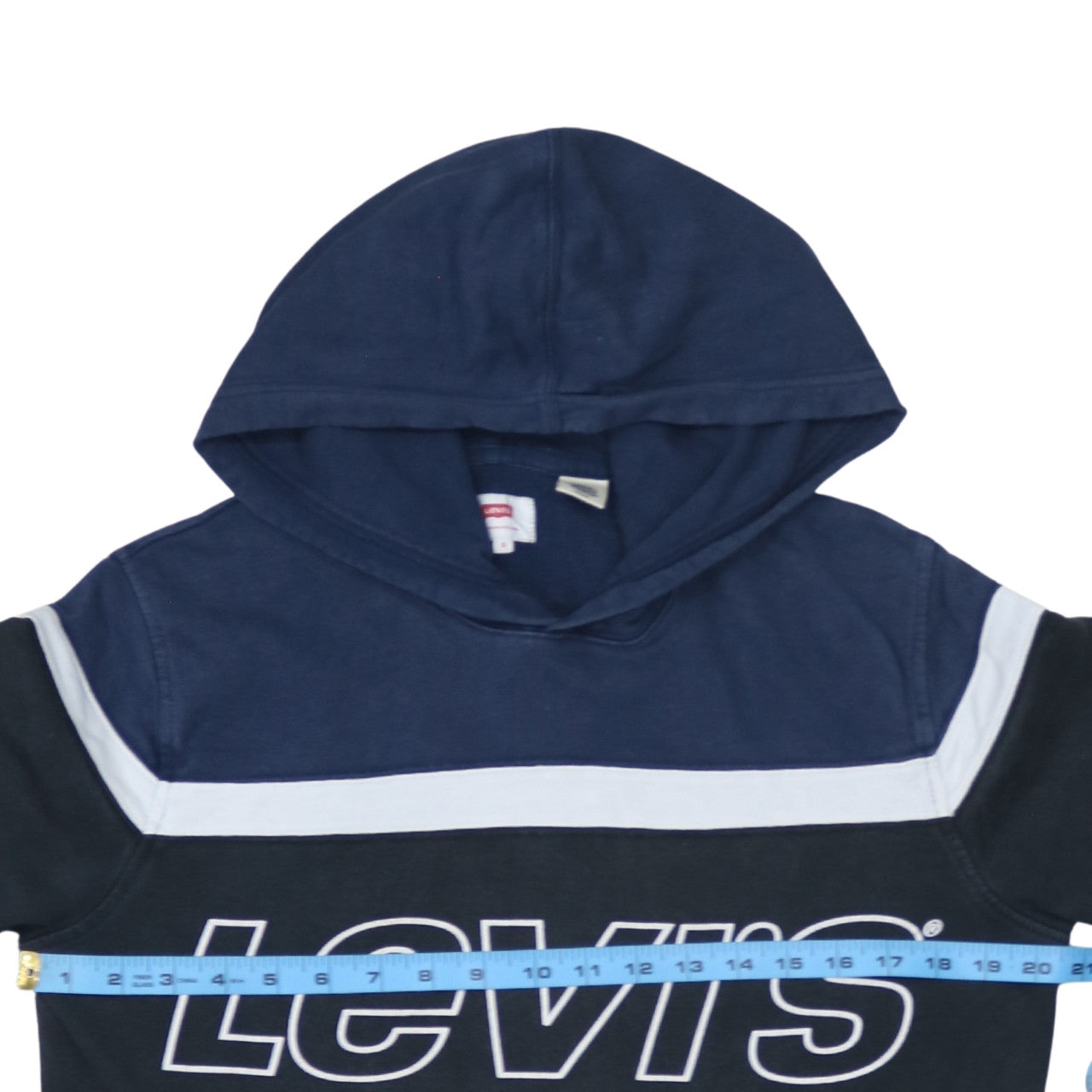 Levi's Men's Blue Pullover Hoodie S Logo Graphic Sweatshirt