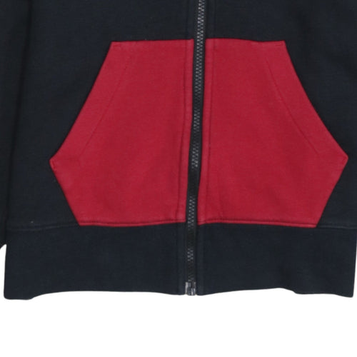 Nike Air Jordan Boys Black Red Full Zip Hoodie 12 Years Classic Style