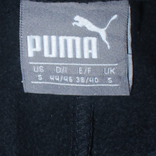 Puma Men’s Black Jogger Sweatpants Size S Regular Fit Fleece Tapered Trousers