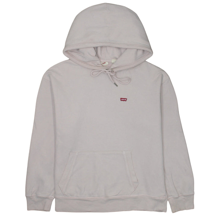 Levi's Women Beige Small Pullover Hoodie with Logo Detail