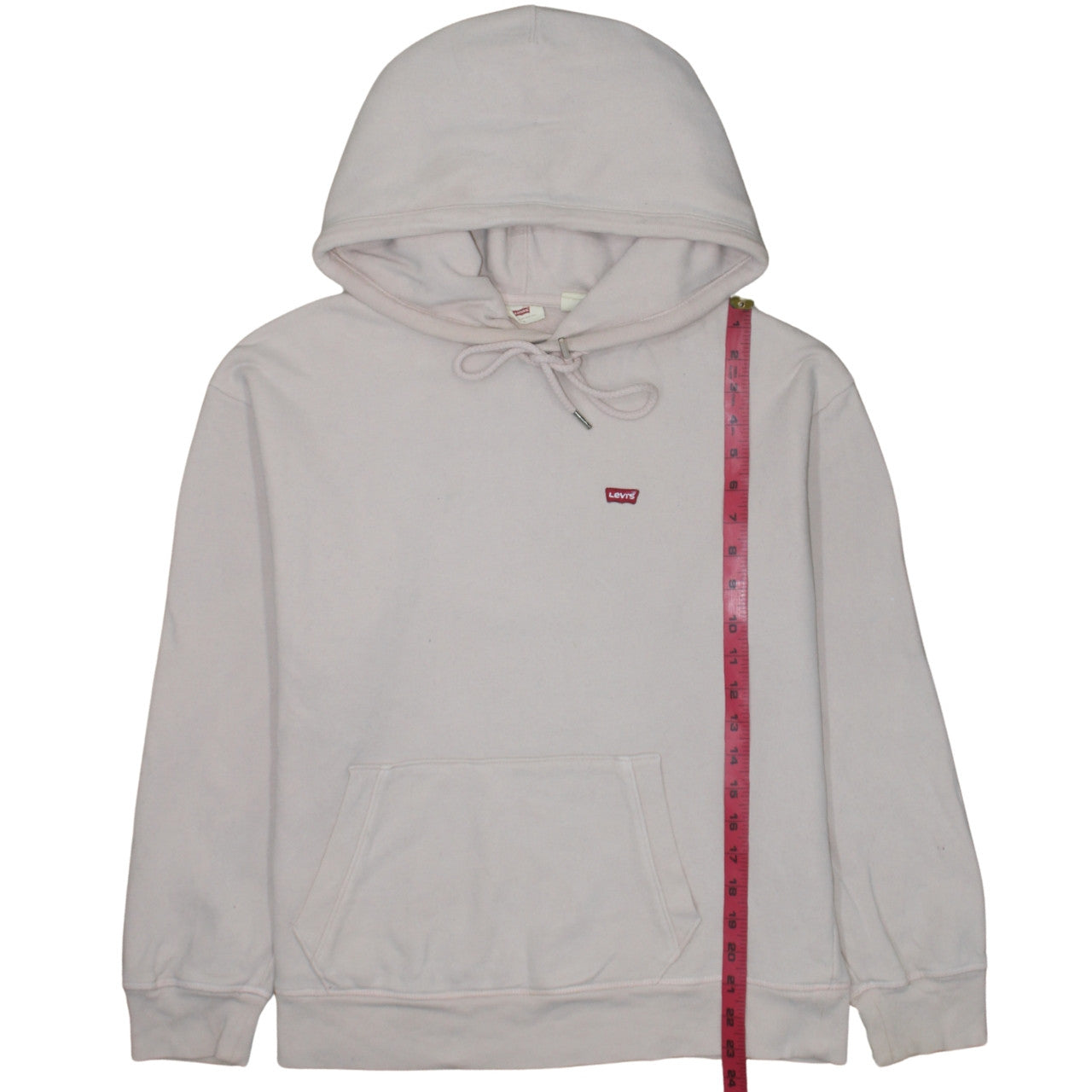 Levi's Women Beige Small Pullover Hoodie with Logo Detail