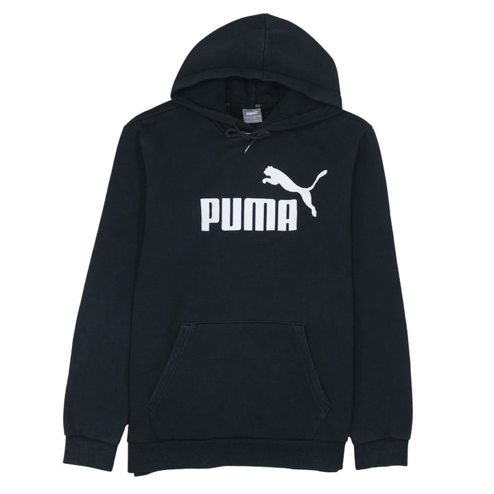 Puma Men's Black Pullover Hoodie Size L Graphic Sportswear